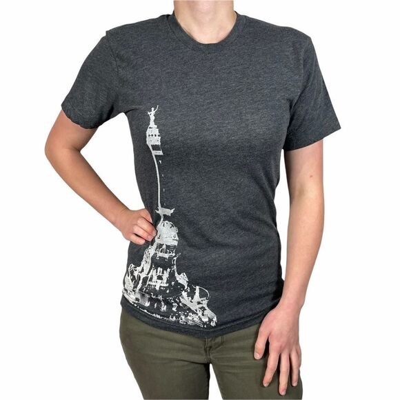 50/50 Black Eifel Tower Top - Picture 1 of 6